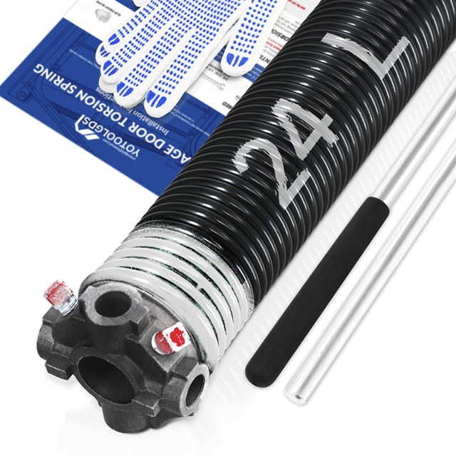 0.218*2*24"-L Single Garage Door Torsion Spring